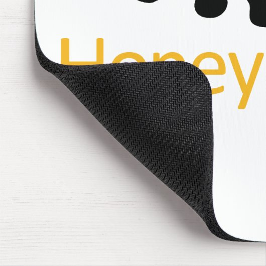 Honig-Dachs-Logo Mousepad (Ecke)