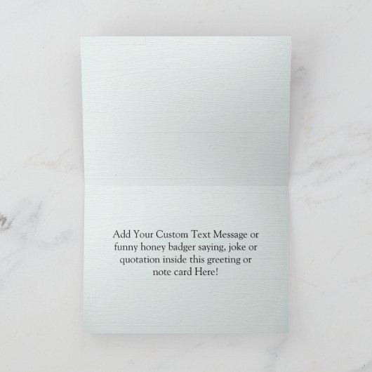 Honig-Dachs-Profil-Ansicht Karte (Innenseite)