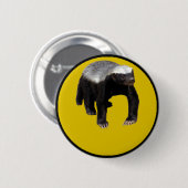 Honig-Dachs (schaffen Sie Ihr eigenes Sprichwort Button (Vorne & Hinten)