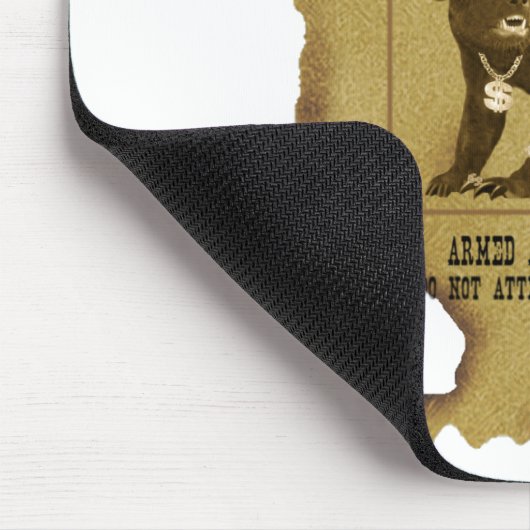 Honig-Dachs wollte Plakat Mousepad (Ecke)