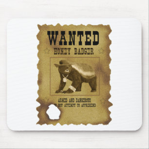 Honig-Dachs wollte Plakat Mousepad