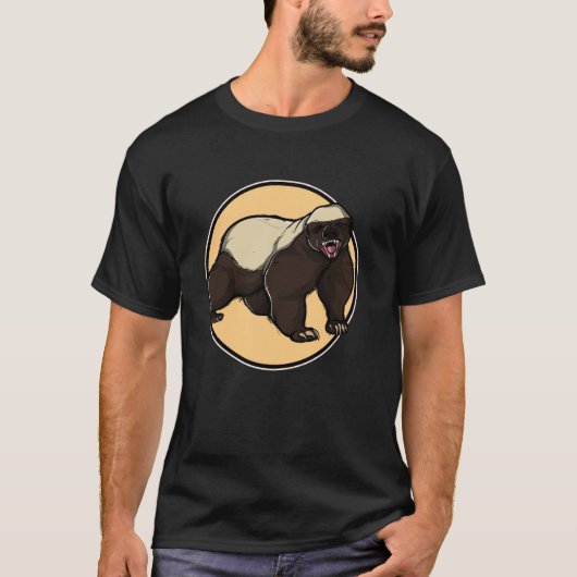 Honig Dachse Honigdachs T-Shirt (Vorderseite)