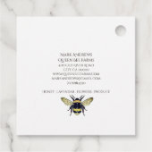 Honig der Königin Bee Crown Apiary Geschenkanhänger (Rückseite)