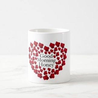 Honig des gutenmorgens mit der themed Tasse der