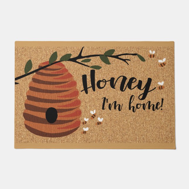 Honig Doormat, Bienenhormat, Bienenmatte im Freien Fußmatte (Vorderseite)