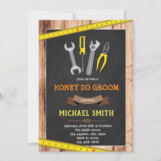 Honig-Dusche Einladung (Vorderseite)