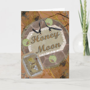 Honig-feenhafte Mond-Gruß-Karte Karte