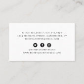 Honig Fresh Local Business Card Visitenkarte (Rückseite)