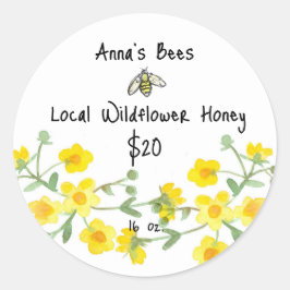 Honig für den Verkauf von Bienenzuchtprodukten Runder Aufkleber