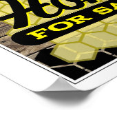Honig für den Verkauf Zeichen lokaler Honig reiner Poster (Ecke)