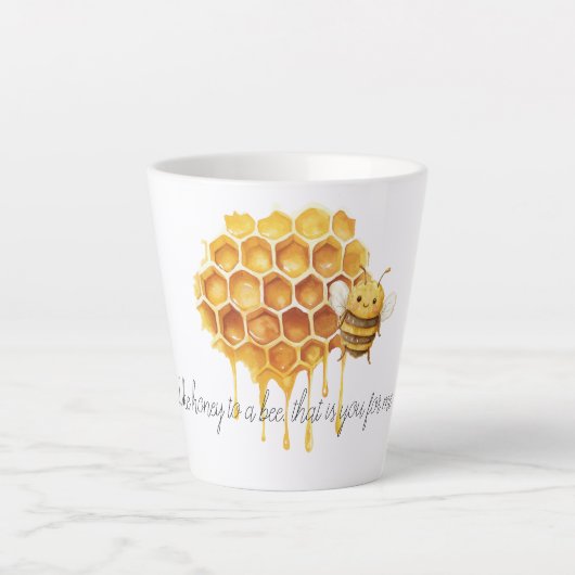 Honig für eine Biene Milchtasse (Vorderseite)