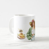 Honig für eine Biene Rothaar Hut Grüner Pullover Kaffeetasse (Vorderseite Links)