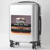 Honig für Kleinwaschpflanzen, zugeschnitten, Vinyl Aufkleber (Koffer)