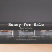 Honig für Kleinwaschpflanzen, zugeschnitten, Vinyl Aufkleber (Vorderseite)