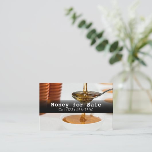 Honig für verkaufte Imkerei Visitenkarte (Stehend Vorderseite)