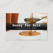 Honig für verkaufte Imkerei Visitenkarte (Vorderseite)
