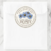 Honig für Wildblume Runder Aufkleber (Tasche)