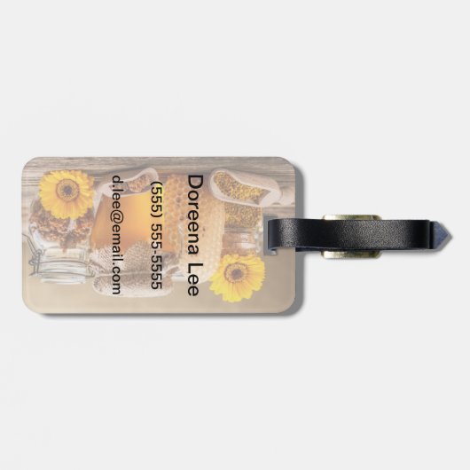 Honig Gepäckanhänger (Rückseite horizontal)