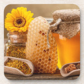 Honig Getränkeuntersetzer (Vorderseite)