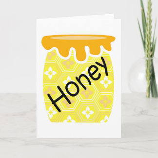 Honig-Glas-Gruß-Karte Karte