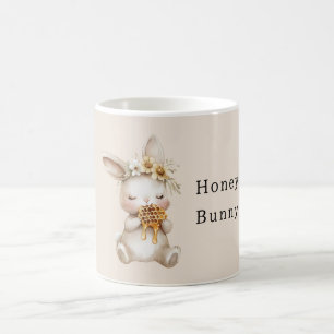 Honig-Häschen-Blumen Kaffeetasse