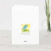 Honig-Häschen-Gruß-Karte Feiertagskarte (Rückseite)