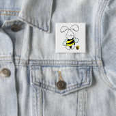Honig-Häschen-Knopf Button (Beispiel)