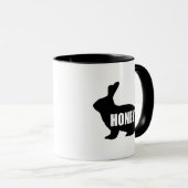 Honig-Häschen-niedliches lustiges Tasse (VorderseiteRechts)