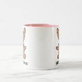Honig-Häschen-Tasse Zweifarbige Tasse (Mittel)