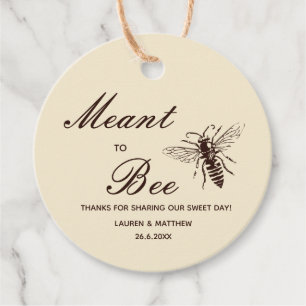 Honig Hochzeit Danke Favor Tag Geschenkanhänger
