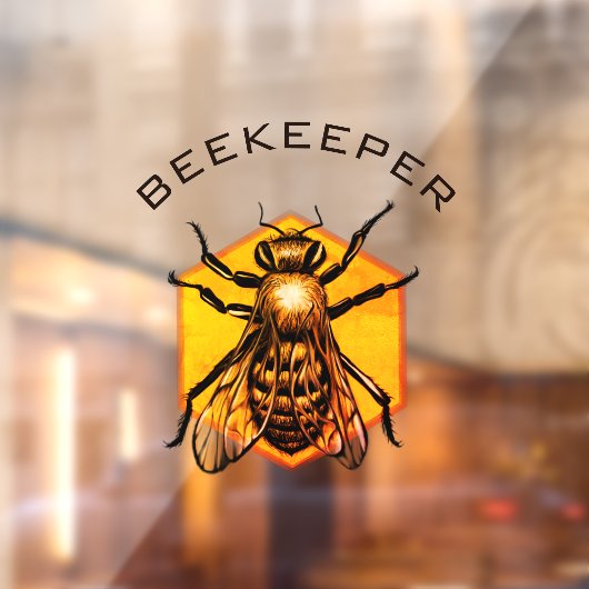 Honig-Honig-Honig-Honig-Honig-Honig für Bienenzuch Fensteraufkleber (Blatt 2)