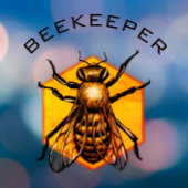 Honig-Honig-Honig-Honig-Honig-Honig für Bienenzuch Fensteraufkleber