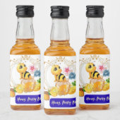 Honig, Hübsche Biene Alkoholflaschenetikett (Flaschen)