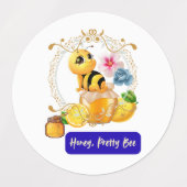 Honig, Hübsche Biene Etiketten (Design 2)
