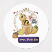 Honig, Hübsche Biene Etiketten (Design 1)