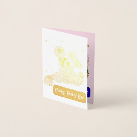 Honig, Hübsche Biene Folienkarte (Vorderseite)