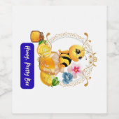 Honig, Hübsche Biene Weinetikett (Einzelnes Label)