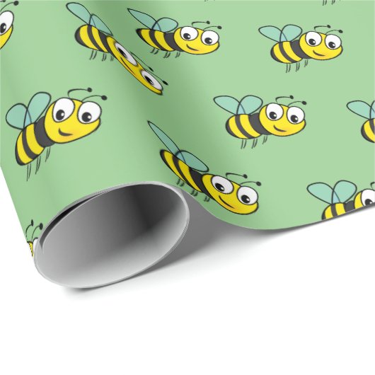 Honig Hummel als Wrapping Paper Kids Geschenkpapier (Rolleneckpunkt)