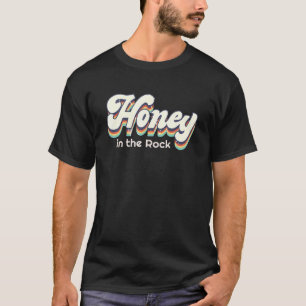 Honig im Felsen Jesus Christus Vintag Retro-Glaube T-Shirt