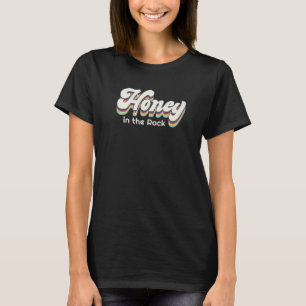 Honig im Felsen Jesus Christus Vintag Retro-Glaube T-Shirt