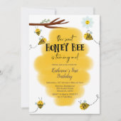 Honig ist erste Einladung zum Geburtstag (Vorderseite)