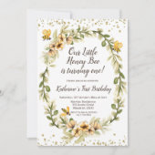 Honig ist erste Einladung zum Geburtstag (Vorderseite)