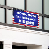 Honig jetzt, um Biden zu beeindrucken Banner (Äußeres Gebäude)