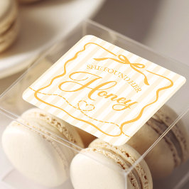 Honig-Junggesellinnen-Abschied  Quadratischer Aufkleber