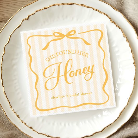 Honig-Junggesellinnen-Abschiedspapier-Serviette Serviette
