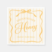 Honig-Junggesellinnen-Abschiedspapier-Serviette Serviette (Vorderseite)