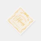 Honig-Junggesellinnen-Abschiedspapier-Serviette Serviette (Ecke)