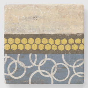 Honig-Kamm abstraktes I Steinuntersetzer