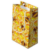 Honig-Kamm-Geschenkboxen Kleine Geschenktüte (Rückseite Schrägansicht)