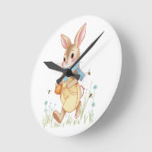 Honig Kaninchen Runde Wanduhr (Winkel)